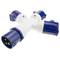 Industrial outlet Adaptor CEE plug male to 3 x CEE plug female socket 2P+T 16A 250V IP44 IEC-60309