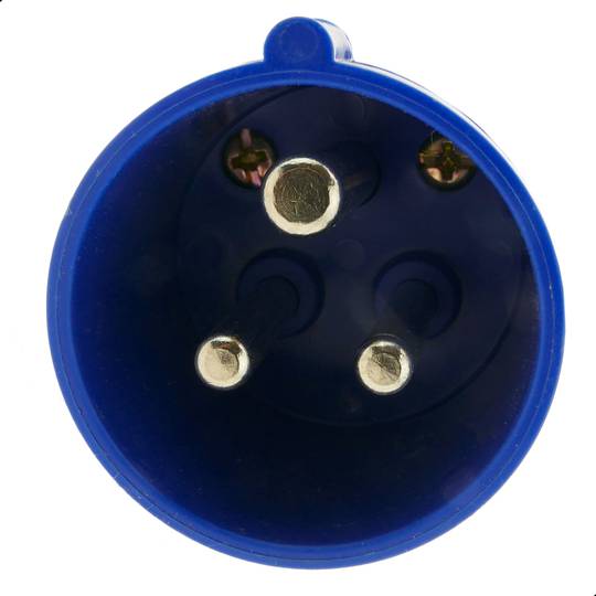 Industrial outlet Adaptor CEE plug male to 3 x CEE plug female 2P+T 16A 250V IP44 IEC-60309 cable 15cm