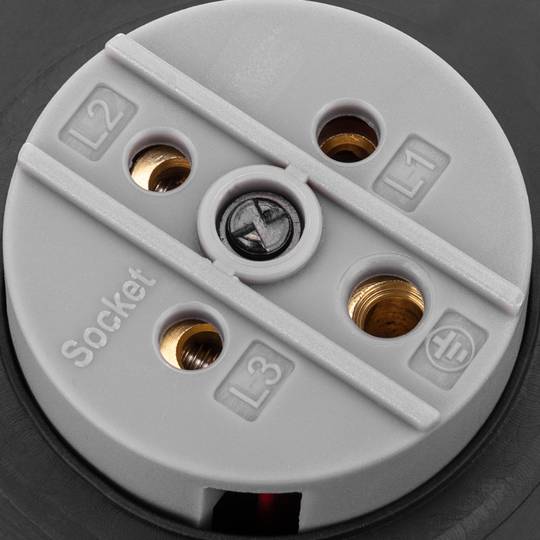 Soquete industrial CETAC fêmea 3P + T 16A 380V IP44 para incorporação