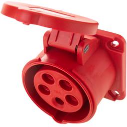 Base endoll industrial CETAC femella 3P+T+N 16A 480V IP44 IEC-60309 per a encastar