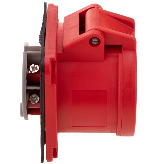 Base de soquete industrial CETAC fêmea 3P + T + N 16A 480V IP44 para incorporação