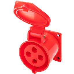 Prise industrielle CEE plug femelle 2P+T 32A 380V IP44 IEC-60309 pour intégration