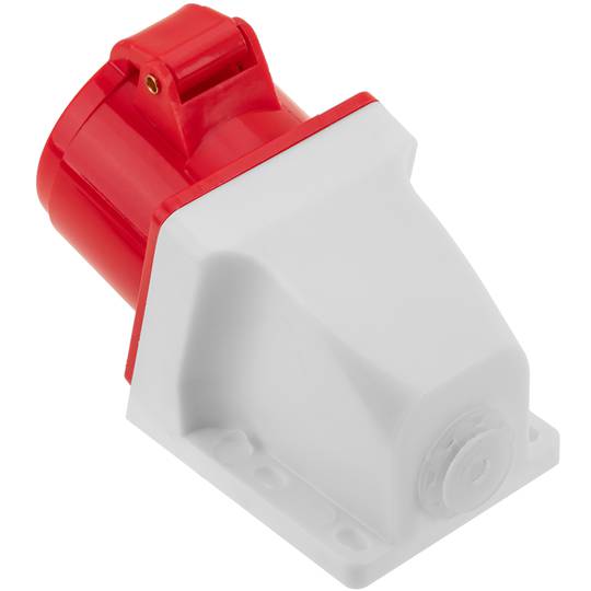 Industrial outlet CEE plug female socket 3P+T+N 16A 415V IP44 IEC-60309 for surface