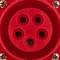 Industrial outlet CEE plug female socket 3P+T+N 16A 415V IP44 IEC-60309 for surface