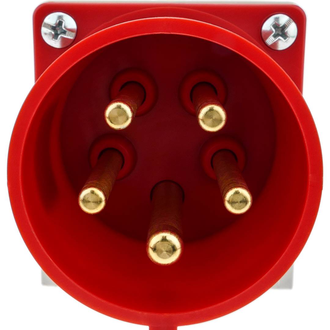 Base endoll industrial CETAC mascle 3P+T+N 32A 380V IP44 IEC-60309 de superfície