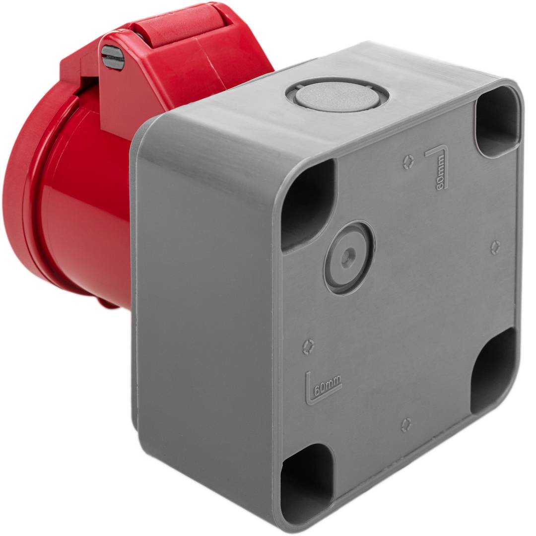 Prise industrielle CETAC femelle 3P + T 16A 380V IP44 surface
