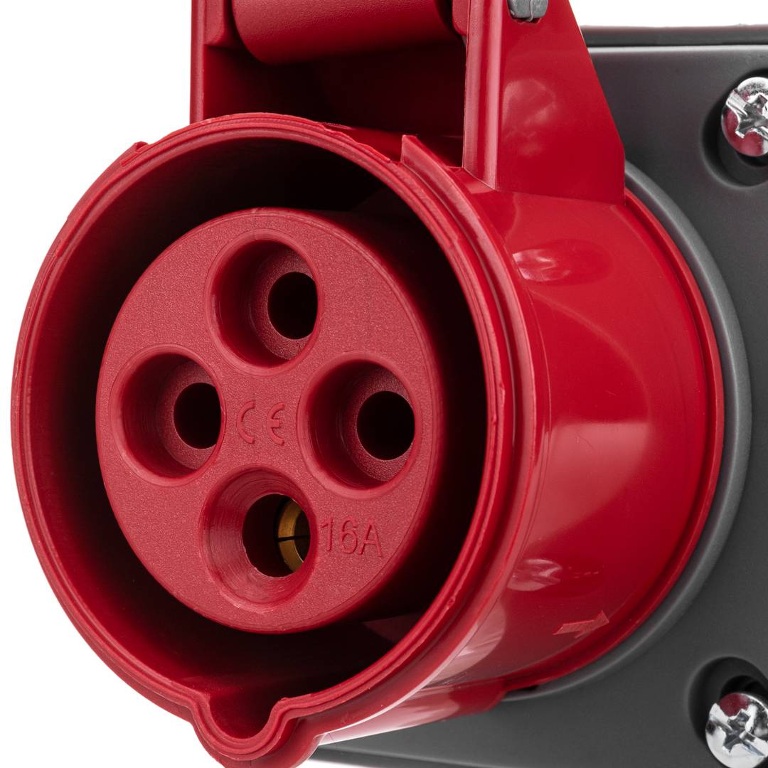 Prise industrielle CETAC femelle 3P + T 16A 380V IP44 surface
