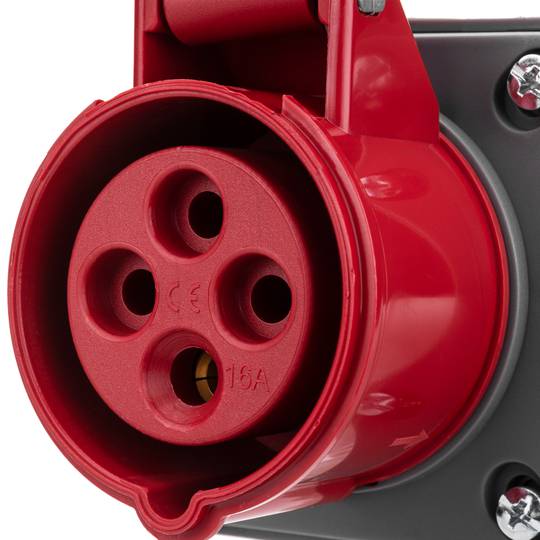 Prise industrielle CETAC femelle 3P + T 16A 380V IP44 surface