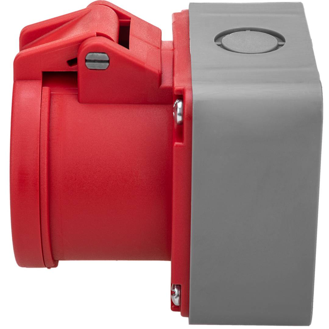 Soquete industrial CETAC fêmea 3P + T + N 16A 380V IP44 superfície