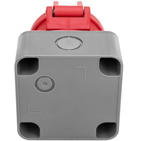 Soquete industrial CETAC fêmea 3P + T + N 16A 380V IP44 superfície