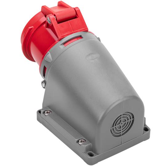 Gniazdo przemysłowe CETAC 90º żeńskie 3P + T + N 16A 380V IP44 se powierzchni