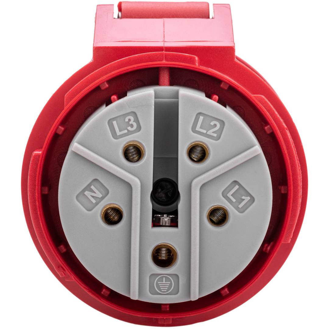 Gniazdo przemysłowe CETAC 90º żeńskie 3P + T + N 16A 380V IP44 se powierzchni