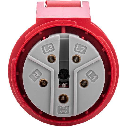 Gniazdo przemysłowe CETAC 90º żeńskie 3P + T + N 16A 380V IP44 se powierzchni