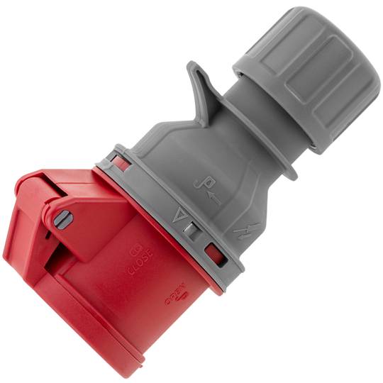 Base Presa industriale CETAC femmina 3P + T 16A 380V Antenna IP44