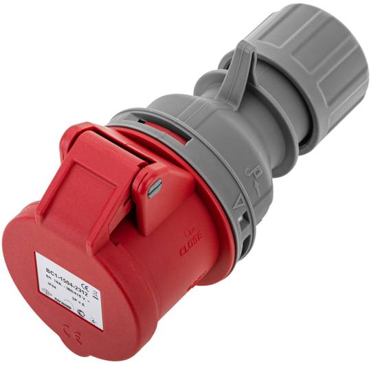 Base Presa industriale CETAC femmina 3P + T 16A 380V Antenna IP44