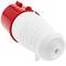 Base de plugue industrial CETAC macho 3P + E 32A 380V IP44 antena