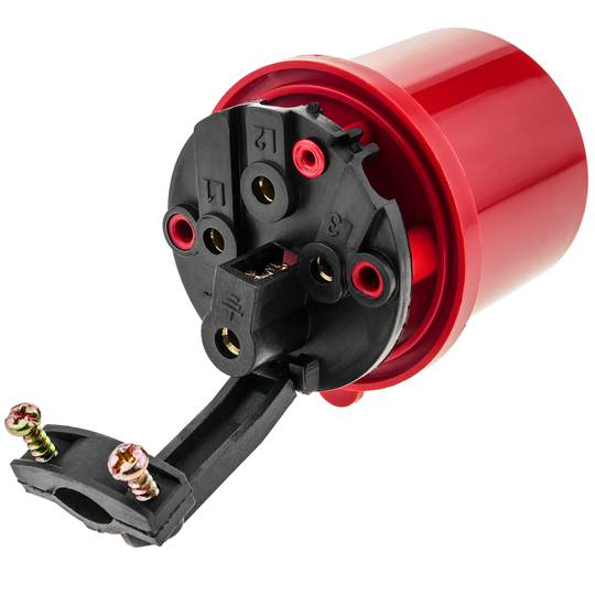 Base de plugue industrial CETAC macho 3P + E 32A 380V IP44 antena