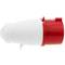 Base de plugue industrial CETAC macho 3P + E 32A 380V IP44 antena