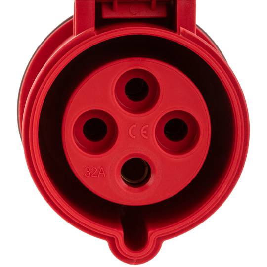Presa industriale CETAC femmina 3P + T 32A 380V Antenna IP44