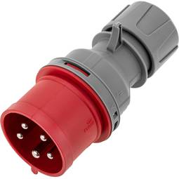 Prise industrielle CEE plug mâle 3P+T+N 32A 380V IP44 IEC-60309 de surface