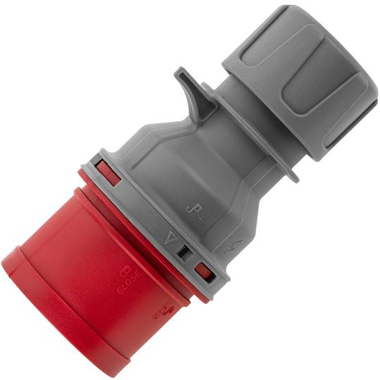 Base de plugue industrial CETAC macho 3P + T + N 32A 380V IP44 antena
