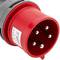 Base de plugue industrial CETAC macho 3P + T + N 32A 380V IP44 antena