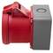 Base de enchufe industrial CETAC hembra 3P+T+N 32A 380V IP44 de superficie