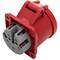 Base de enchufe industrial CETAC hembra 3P+T+N 32A 380V IP44 de superficie