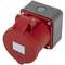 Base de enchufe industrial CETAC hembra 3P+T+N 32A 380V IP44 de superficie