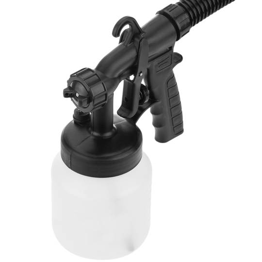 Pistola de pintura con compresor de 650 W y 800 ml, pistola de  pulverización eléctrica para pintura con tres modos de spray - Cablematic