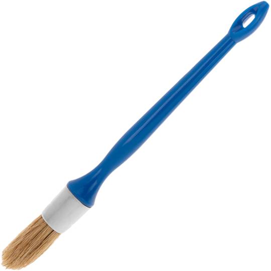 Pincel redondo para tintas e vernizes número 8, 8 mm de diâmetro, cor azul