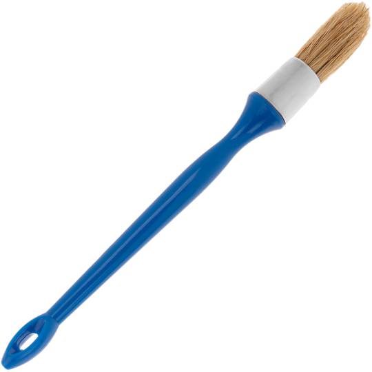 Pincel redondo para tintas e vernizes número 8, 8 mm de diâmetro, cor azul