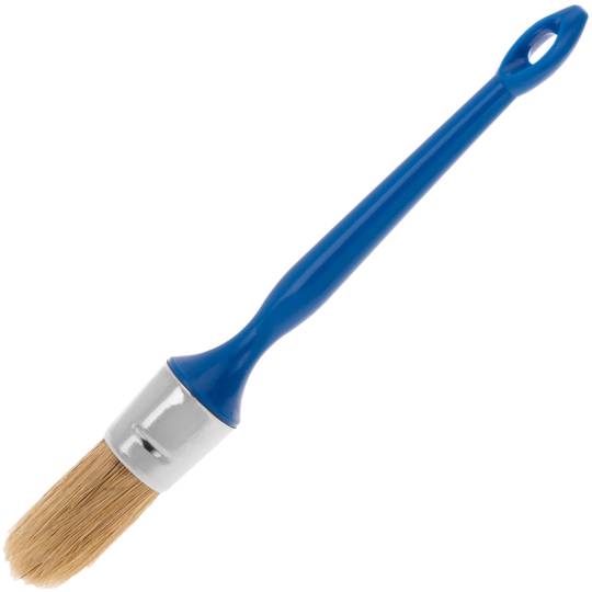 Brocha redonda para pinturas y barnices número 12 de 12 mm de diámetro color azul