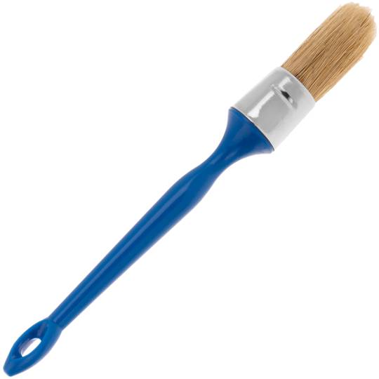 Brocha redonda para pinturas y barnices número 12 de 12 mm de diámetro color azul