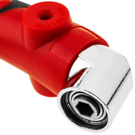 Chave de fenda manual com adaptador hexagonal de design de ângulo 1/4 6,35 mm para mandril de broca de ângulo reto e 4 bits
