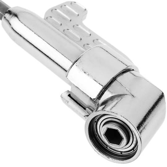 Wkrętak ręczny z adapterem kątowym sześciokątnym 1/4 6,35 mm do kątowego uchwytu wiertarskiego i 6 końcówek