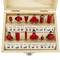 Set van 12 frezen TCT 1/2