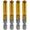 Kit de 4 escareadores de 7 mm com haste de 1/4