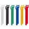 Pack de 12 unitats de brida adherent 150mm en colors negre, blau, verd, vermell, blanc i groc de Lanberg ORG01-MT150-MC6