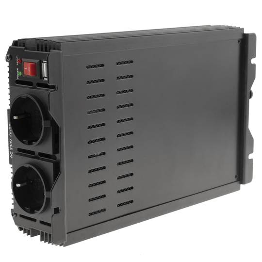 Falownik elektryczny ze zmodyfikowaną falą 12 VDC do 220 VAC 1500W i USB