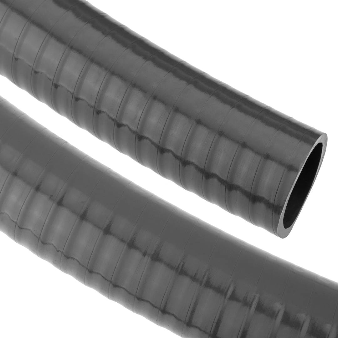 Tubo corrugado negro con extractor de hilo de 25 mm de diámetro