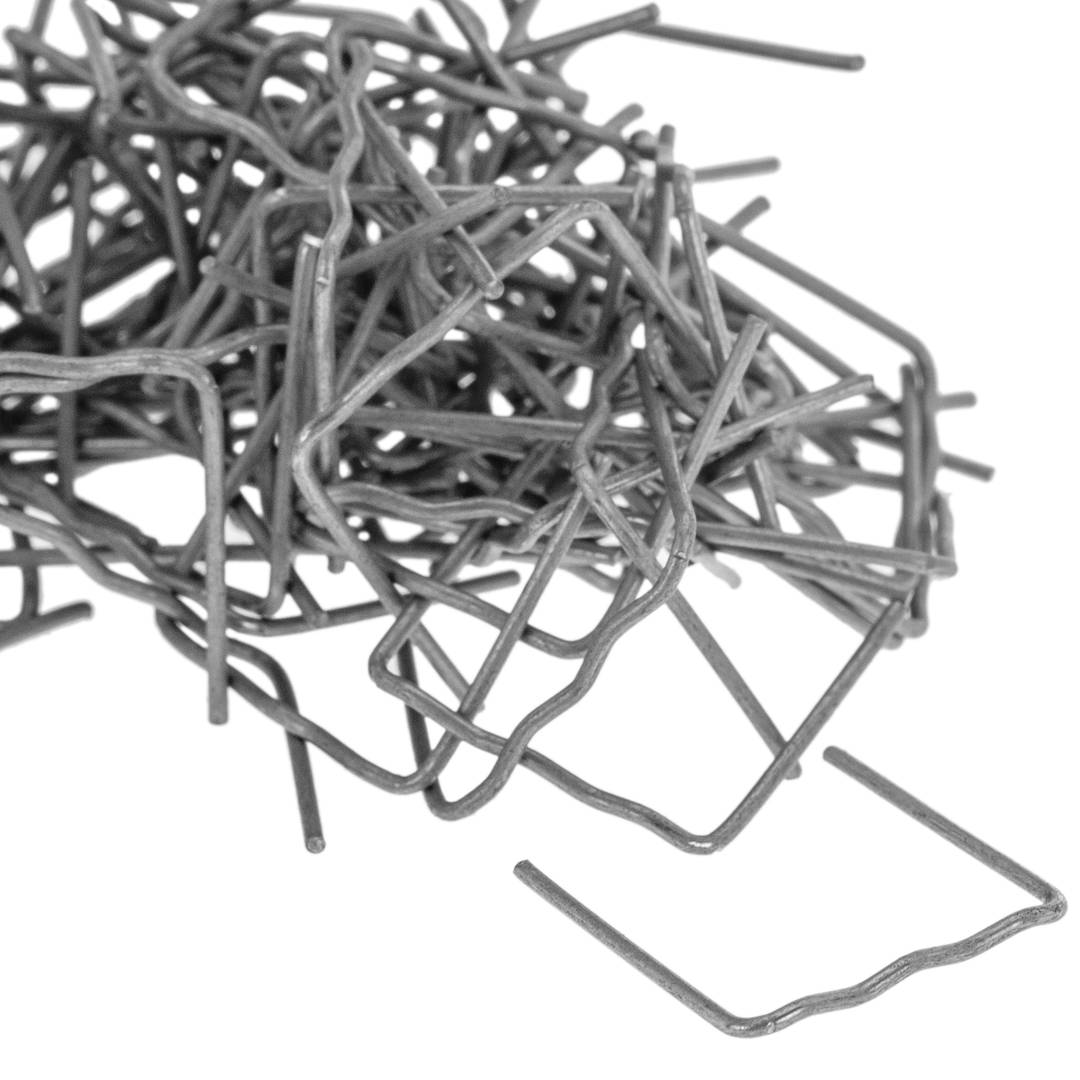 100 Einheiten Schweißklammern für 0,6 mm flache Kunststoffoberflächen zur Heißluftpistolenreparatur von Kunststoffteilen und Stoßstangen