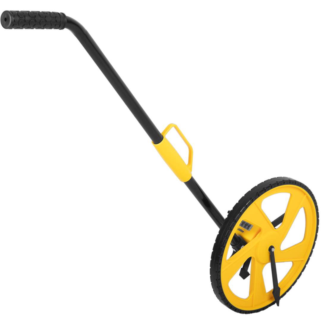 Contachilometri ruota di alta precisione per la misurazione della distanza. Topometro diametro 32 cm e altezza 103 cm