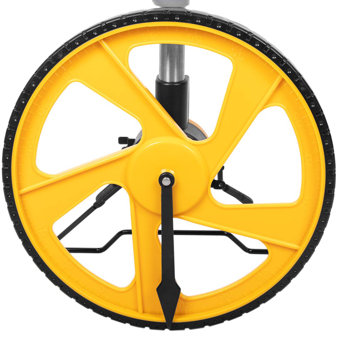 Hochpräziser digitaler Radkilometerzähler zur Entfernungsmessung. Topometer Durchmesser 32 cm und Höhe 103 cm