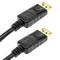 Cabo DisplayPort 1080p FullHD para transmissão de áudio e vídeo digital de 3 m de cor preto