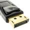 Cabo DisplayPort 1080p FullHD para transmissão de áudio e vídeo digital de 3 m de cor preto