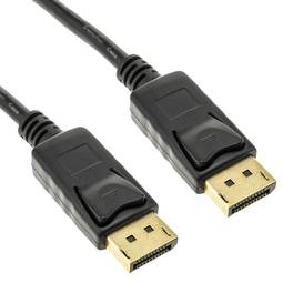 Cable Displayport 1080p FullHD for digital audio and video transmission of 50 cm color black