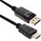 Kabel DisplayPort mannelijk naar HDMI mannelijk 1.8m