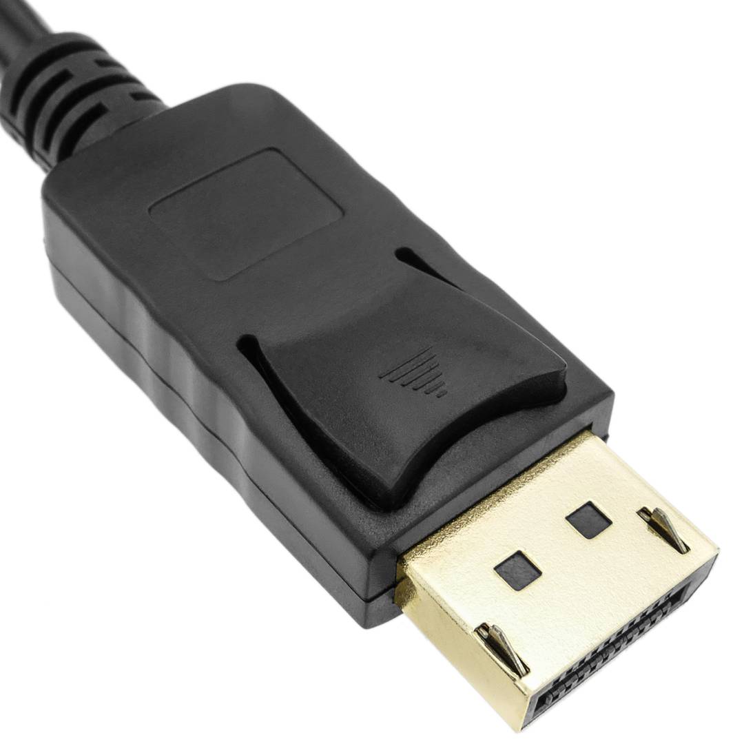 Cabo DisplayPort Para DVI-D Macho 2 Metros - Conectividade Dourada