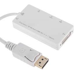 DisplayPort a VGA DVI bianco audio HDMI